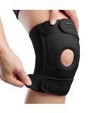 AVIDDA Neoprene Knee Brace for Men and Women - Open Patella Knee Support for Joint Pain Relief and Sports - Black, Size M-XL (18.5 to 22.5) - Buy Online on GoSupps.com