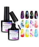 U-shinein Clear Blooming Gel | Nail Art Blossom Gel for Watercolor & Marble Effects | UV Soak Off Floral Nail Polish - Buy Online on GoSupps.com