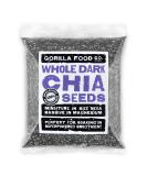 Gorilla Food Co. Whole Dark (Black) Chia Seeds - 400g - Raw Non-GMO - Buy Online on GoSupps.com