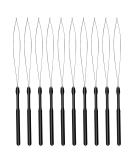 Savita 10-Piece Nail Extension Set | Hair Extension Loop Pull Hook & Bead Device | Black Hair Styling Tools & Accessories - Buy Online on GoSupps.com