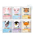 Epielle Character Sheet Masks - Animal Spa Korean Beauty Masks (Pack of 12) | Perfect Birthday Party Gift for Kids | Girls Night Spa Night | Assorted Characters - 12pk - Buy Online on GoSupps.com