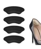 Heel Grips Liner | Heel Protectors & Cushions for Pain Relief | Adjustable Heel Pads for Perfect Fit - 2 Pairs (Black) | Shop Internationally - Buy Online on GoSupps.com