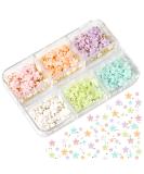 KINBOM 1000pcs Colorful 3D Nail Flowers and Beads Set for DIY Nail Art and Jewelry Making - 6 Colors - Buy Online on GoSupps.com