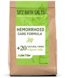 Miw Piw Sitz Bath Salts for Hemorrhoids 16 Oz- Soothing Relieving Bleeding Shrinking Internal External Treatment +20 Natural Herbs Epsom Salt - Suppositories Remedy Postpartum Fissure - Buy Online on GoSupps.com