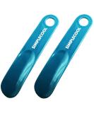 Simplecool Portable Plastic Shoe Horn - Durable Spoon Design for Men, Women, Seniors & Kids - Blue/7.5 - Buy Online on GoSupps.com