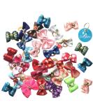 Carykon Pet Hair Bows with Elastic Band for Yorkie Small Dogs Assorted Colors 50pcs - Buy Online on GoSupps.com