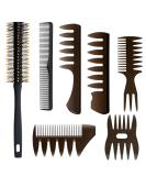 Professional Hair Styling Comb and Brush Set for Men - Ideal for Quiff, Pompadour, Dry & Wet Styling - All Hair Types & Styles - Buy Online on GoSupps.com