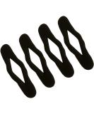 Hair Bun Maker Tool Kit Accessories 4 Pack Magic Bun Wraps Hair Styling Donut Twisters Roll Clip Holder For Women Ladies Girls Black (Small) - Buy Online on GoSupps.com