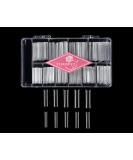 Clear Acrylic Nail Tips - XXL Square 500pcs Half Cover False Nails for Nail Salons & DIY Nail Art - 10 Sizes with Storage Box - Buy Online on GoSupps.com