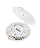 TabTime Automatic Pill Dispenser 6 Alarms per Day. Clear Lockable lid. UK Customer Service.The Essential Medication aid for The Elderly and Alzheimer's and Dementia Patients Clear Lid 19cm - Buy Online on GoSupps.com