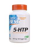 Doctor's Best 5-HTP 100 mg - 180 Veggie Caps for Mood Support & Wellness - Buy Online on GoSupps.com