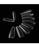 Ballerina Fullsize Clear Artificial Nail Tips - 500 Pieces for Perfect Nail Designs | International Shipping Available - Buy Online on GoSupps.com