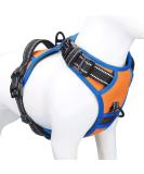 Phoepet 2019 Anti-Pull Dog Harness for Small Dogs - Reflective Adjustable Vest with Handle Front Clip 2 Metal Rings Easy On/Off - Size XS Orange - Buy Online on GoSupps.com