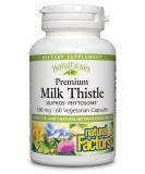 Natural Factors Milk Thistle 160 mg - 60 Vegetarian Capsules | Premium Liver Support - Buy Online on GoSupps.com