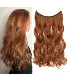 Tess Hair Part Extensions | Ombre Synthetic Wavy Hair 50cm | 90g Earth Brown & Copper - Perfect for International Shipping - Buy Online on GoSupps.com