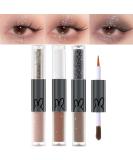 Erinde 3PCS Liquid Glitter Matte Eyeshadow & Eyeliner Set | Korean Shimmer & Matte Cream Eyeshadow | Christmas Eye Makeup | Long Lasting Formula - #02 - Buy Online on GoSupps.com