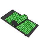 AkuPressmatte Acupressure Set - Black Needle Mat & Pillow for Pain Relief | International Shipping - Buy Online on GoSupps.com