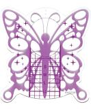 50-Piece Self-Adhesive Silver Purple Butterfly Stencils for Nail Art | International Shipping - Buy Online on GoSupps.com