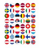 48 Europe European Eurovision Flags Edible Wafer Paper Cake Toppers Decorations - Olympics - Buy Online on GoSupps.com