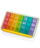 Weekly Pill Organizer | Portable 4x Daily AM/PM Case | Moisture-Proof 7-Day Medicine Holder for Vitamins & Medications - Buy Online on GoSupps.com