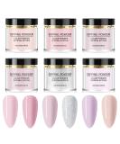 Disnace 6 Colors Acrylic Powder Set - High-Quality Nail Art Powder (5g Each) for Stunning Nail Designs - Buy Online on GoSupps.com