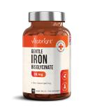 Gentle Iron Tablets 28mg - 180 Vegan Tablets | 3 Month Supply | Iron Bisglycinate Chelate for Men & Women | 200% NRV Iron Pills for Tiredness & Fatigue - Buy Online on GoSupps.com