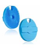 HIEERBUS Silicone Body Scrubber Gentle Exfoliating Body Scrubber in Shower Silicone Loofah with Easily Lather Bristles Long Lasting and More Hygienic Than Traditional Shower Loofah 1Pack Blue  - Buy Online on GoSupps.com