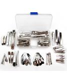DIY Hair Clip Kit - 35pcs Assorted Size & Design Alligator, Barrette, Snap, Bobby Pin Clips with Container - Buy Online on GoSupps.com