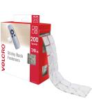 VELCRO Brand Mounting Squares | 200pk  7/8 White | Adhesive Sticky Back Hook and Loop for Teacher Supplies  Office Organization (30705) 200pk White Hook and Loop - Buy Online on GoSupps.com