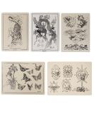 5pcs Tattoo Practice Skin Nontoxic Soft Permanent Makeup Tools For Tattoo Learning Training Summer Stickers(Tiger  Skull  Flower  Lotus   Dragon Tattoos) - Buy Online on GoSupps.com