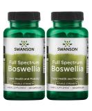Swanson Double Strength Boswellia Herbal Supplement - Joint Support Capsules - Ayurvedic Herb for Flexibility & Mobility - 2 Pack (60 Capsules, 800mg) - Buy Online on GoSupps.com
