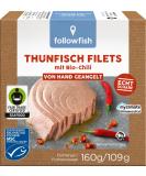 Buy followfish MSC Fair Trade Tuna Fillets with Organic Chili - 160g (1 Pack) | Sustainable Seafood Online - Buy Online on GoSupps.com