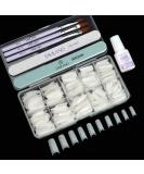 Buy SAVILAND Acrylic Nail Tips & Glue - Half Cover False Nail Tips 10 Sizes for Professional Acrylic Nails | Fast-Dry Nail Glue & Starter Kit - Buy Online on GoSupps.com