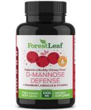 ForestLeaf D-Mannose Defense 1000mg with Cranberry, Hibiscus & Vitamin C - Urinary Tract Support - 120 Veggie Capsules - Buy Online on GoSupps.com