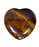Morella gemstone heart lucky charm stone heart to take away 3 cm in velvet bag tiger eye - Buy Online on GoSupps.com