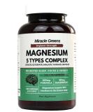 5 in 1 Magnesium Complex Citrate Glycinate Malate Taurate & Orotate 1800mg of Magnesium providing 325mg Elemental Magnesium For Sleep Energy Muscles and Stress 120 Capsules Made in The UK - Buy Online on GoSupps.com