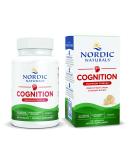 Nordic Naturals Cognition Mushroom Complex - 60 Capsules - Brain Memory & Mood Support with Lion's Mane Mushroom & Bacopa Extract - Vegan & Non-GMO - Buy Online on GoSupps.com