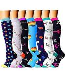 7 Pairs Compression Socks for Men & Women - Ideal for Running Sports Travel & Nurses - S-M Compression Stockings - Buy Online on GoSupps.com