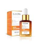 Glow Renewal 20% Vitamin C Serum - Brightening & Anti-Aging Face & Eye Formula with Hyaluronic Acid - Even Skin Tone Reduce Fine Lines & Dark Spots - 1 oz - Buy Online on GoSupps.com