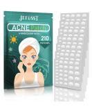 Jefusst Pimple Patch Set - 210 Hydrocolloid Acne Patches in 4 Sizes with Tea Tree & Calendula Oil - Vegan & Cruelty-Free - Buy Online on GoSupps.com