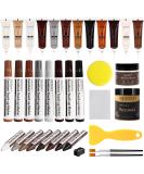 SEISSO Wood Furniture Repair Kit, 12 Colors Wood Fillers, Wood Putty with Beeswax, Furniture Touch Up Markers with Wood Crayons, Hardwood Floor Repair Kit for Stains, Scratch, Cracks, Hole - Buy Online on GoSupps.com