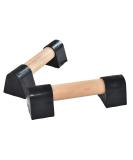 Wood Mini Parallettes Set - Portable 9 Inch Gymnastics & Push Up Bars - Buy Online on GoSupps.com