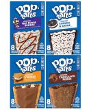 Pop Tarts Frosted Variety Pack 13.5oz (Pack of 4) - Hot Fudge Sundae, S'mores, Chocolate Fudge, Cookies & Creme + Bonus Lollipops - Buy Online on GoSupps.com