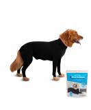Shed Defender Body Suit for Dogs - Anti-Shedding Shirt Calming Jumpsuit Surgery Recovery Suit Car Seat Cover E-Collar Relief - Black XXS (4-5 kg) - Buy Online on GoSupps.com