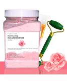 Jelly Face Mask for Facials - Bulgarian Rose Hydrating  Brightening & Nourishing Jelly Mask with Free Jade Roller & Spatula | Professional Hydrojelly Masks | Vajacial Jelly Mask Powder | 23 Fl Oz Jar Face Mask Skin Care - Buy Online on GoSupps.com