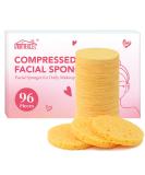 HOMEXCEL 96-Count Compressed Facial Sponges - 100% Natural Cellulose for Daily Cleansing & Exfoliating Reusable Makeup Remover Pads - Ideal for Home & Travel Yellow - Buy Online on GoSupps.com