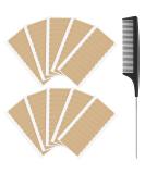 120 Double Sided Hair Extension Tape Tabs + Rat Tail Comb - Strong Adhesive Replacement Tapes - Stainless Steel Pintail Comb Included - Buy Online on GoSupps.com