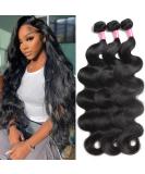 20 22 24 Inch Body Wave Brazilian Virgin Human Hair Bundle Pack - 10A Unprocessed Natural Black Hair Extensions for Women - Buy Online on GoSupps.com