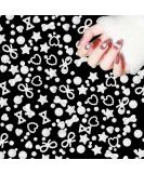 3D Pearl Nail Charms 500 Pcs - Love Heart Star Bow Nail Art Decorations for DIY Nail Design & Jewellery Making - Mixed-White - Buy Online on GoSupps.com