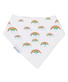 Dotty Fish Organic Cotton Baby Bandana Bibs | Super Absorbent Teething Bibs for Girls Boys | One Size Rainbows - Buy Online on GoSupps.com